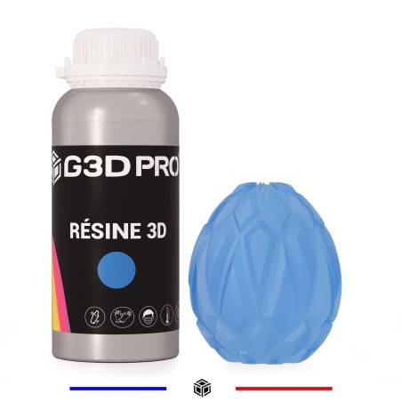 Résine 3D G3D PRO® Standard Translucide Bleu 500g
