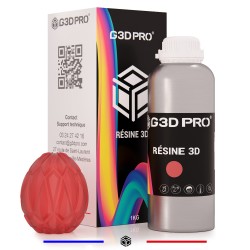 Résine 3D Standard Translucide Rouge 1kg