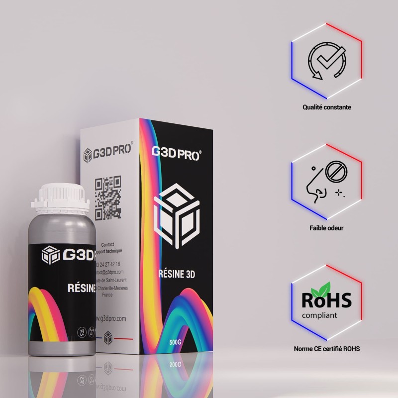 Résine RESIONE Tough74 1000g - Ultra-Résistante Pour Figurines Et Impressions 3D Durables
