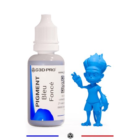 Pigment G3D PRO® pour Résine 3D 10g Bleu Foncé