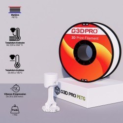 Filament 3D PETG 1 Kg Blanc 1.75 mm