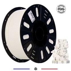 Filament 3D PLA F-S G3D PRO 3 kg 1.75 mm Blanc Filament 3D PLA F-S G3D PRO 3 kg 1.75 mm Blanc