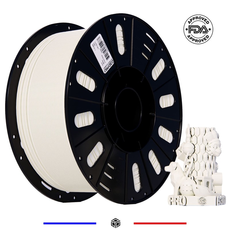 Filament 3D PLA F-S G3D PRO 3 kg 1.75 mm Blanc Filament 3D PLA F-S G3D PRO 3 kg 1.75 mm Blanc