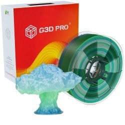 Fil 3D PLA 500g 1.75 mm Translucide Multicolore Été