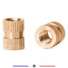 Kit Insert Fileté en laiton M3 M4 M5 M6 de 80pcs