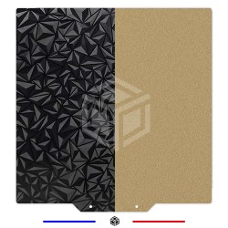 Plaque PEI texturé + PEO lisse 235x235mm sans base magnétique