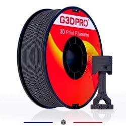 Filament 3D PETG 1 Kg 1.75 mm Noir Mat