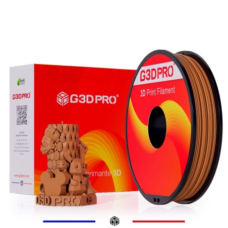 Filament 3D PLA Marron 1,75 mm – Bobine 500 g