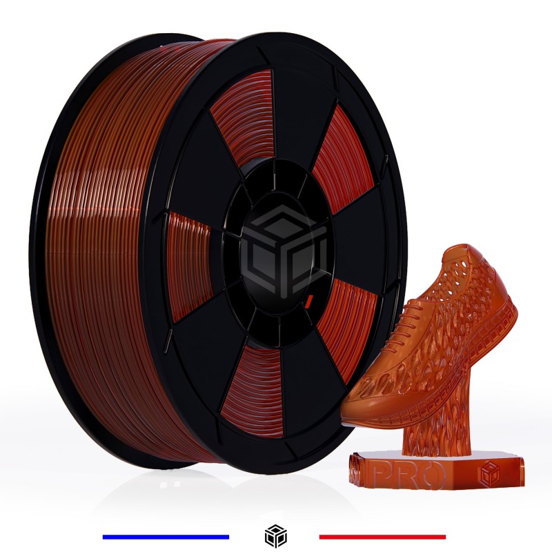 FIL 3D TPU 1.75 mm Translucide Caramel 800g FIL 3D TPU 1.75 mm Translucide Caramel 800g