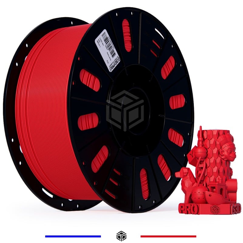 Fil 3D PLA 3 Kg 1.75 mm Rouge Fil 3D PLA 3 Kg 1.75 mm Rouge