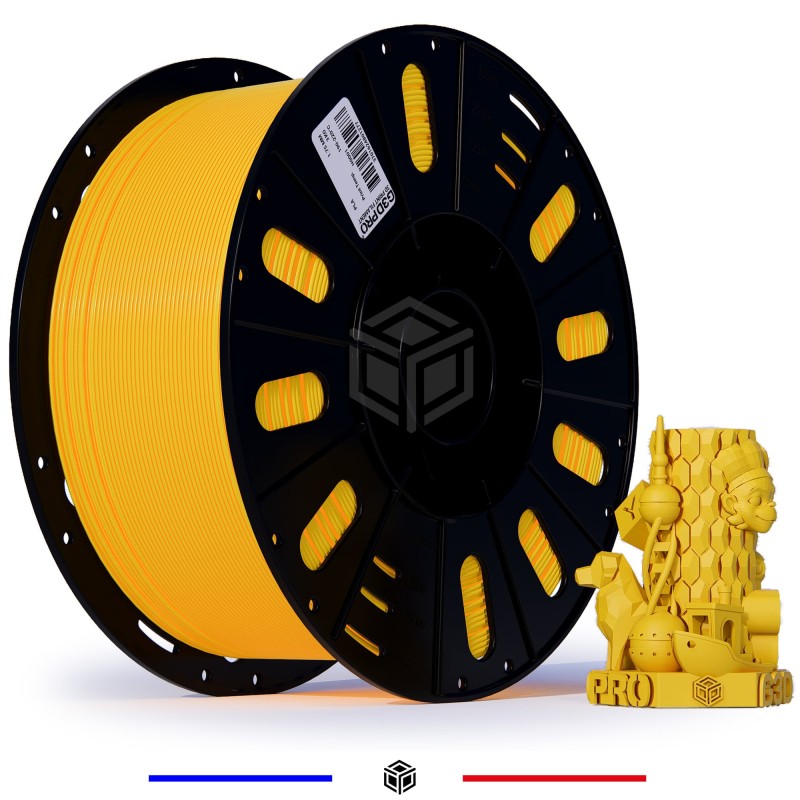 Fil 3D PLA 3 Kg 1.75 mm Jaune Fil 3D PLA 3 Kg 1.75 mm Jaune