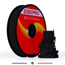 Fil 3D PLA MAT 500g 1.75mm Noir Fil 3D PLA MAT 500g 1.75mm Noir