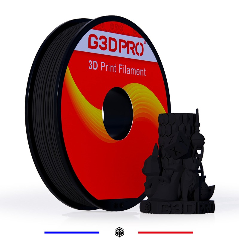 Fil 3D PLA MAT 500g 1.75mm Noir