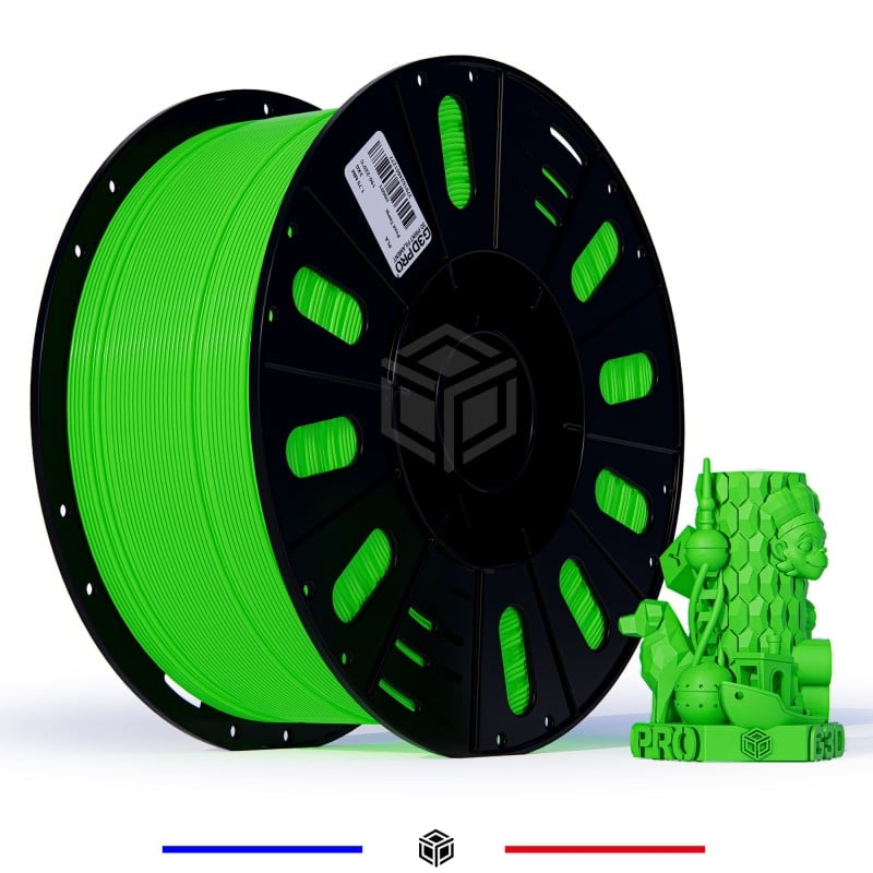 Fil 3D PLA 3 Kg 1.75 mm Vert Clair Fil 3D PLA 3 Kg 1.75 mm Vert Clair