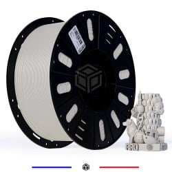 Fil 3D PLA 3 Kg 1.75 mm Perle Blanc