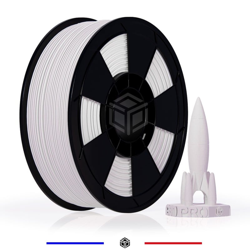 PETG BLANC HAUTE VITESSE 1 KG 1.75MM PETG BLANC HAUTE VITESSE 1 KG 1.75MM