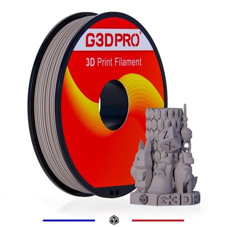 Fil 3D PLA MAT 500g 1.75 mm Gris