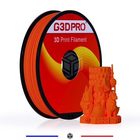 Fil 3D PLA MAT 500g 1.75mm Orange