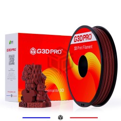 Filament 3D PLA Métallisé Rouge 1.75mm 500g