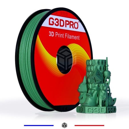 Filament 3D PLA Métallisé Vert 1.75mm 500g