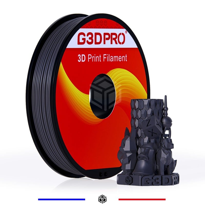 Filament 3D Silk Glossy 500g Argent Noir 1.75 mm Filament 3D Silk Glossy 500g Argent Noir 1.75 mm