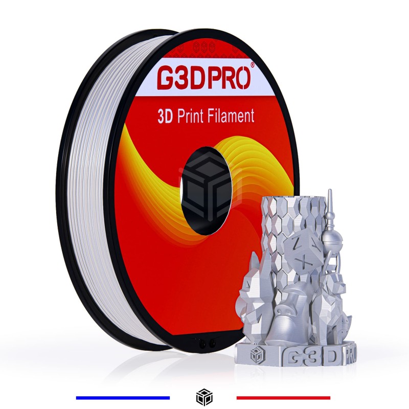 Filament 3D Silk Glossy 500g Blanc 1.75 mm