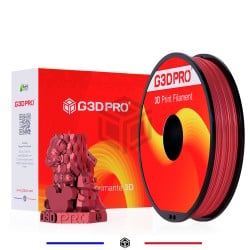 Filament 3D Silk Glossy 500g Rouge 1.75 mm