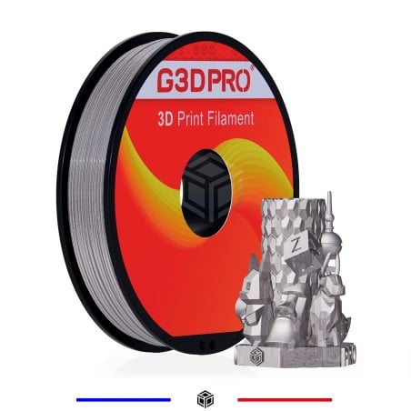 Filament 3D paillette 500g Transparent PLA 1.75 mm