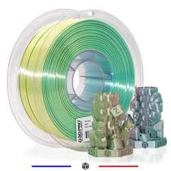 filament 3D pla fil imprimante 3D orion grossiste 3d g3d pro silk silky vert jaune lavande