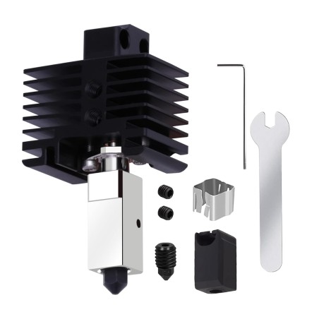 Hotend Bambu Lab X1 et X1C avec chaussette et clé de changement - 0,4mm acier trempé