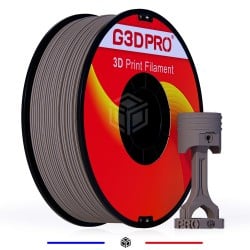 Filament 3D PETG G3D PRO® 1 Kg 1.75 mm Gris Mat