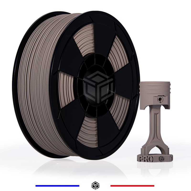 Filament 3D PETG G3D PRO® 1 Kg 1.75 mm Gris Mat Filament 3D PETG G3D PRO® 1 Kg 1.75 mm Gris Mat