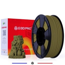Filament PETG Vert militaire mat 1 kg – Ø1.75 mm – G3D PRO®