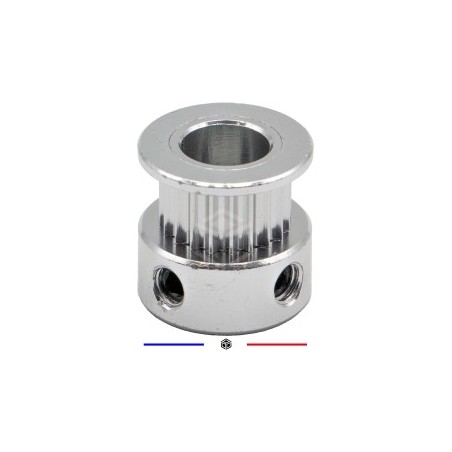 Poulie de distribution 20 dents alésage 3mm pour courroie de 6mm