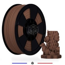 Bobine de fil 3D PETG Mat Marron Chocolat de 1kg, 1,75mm