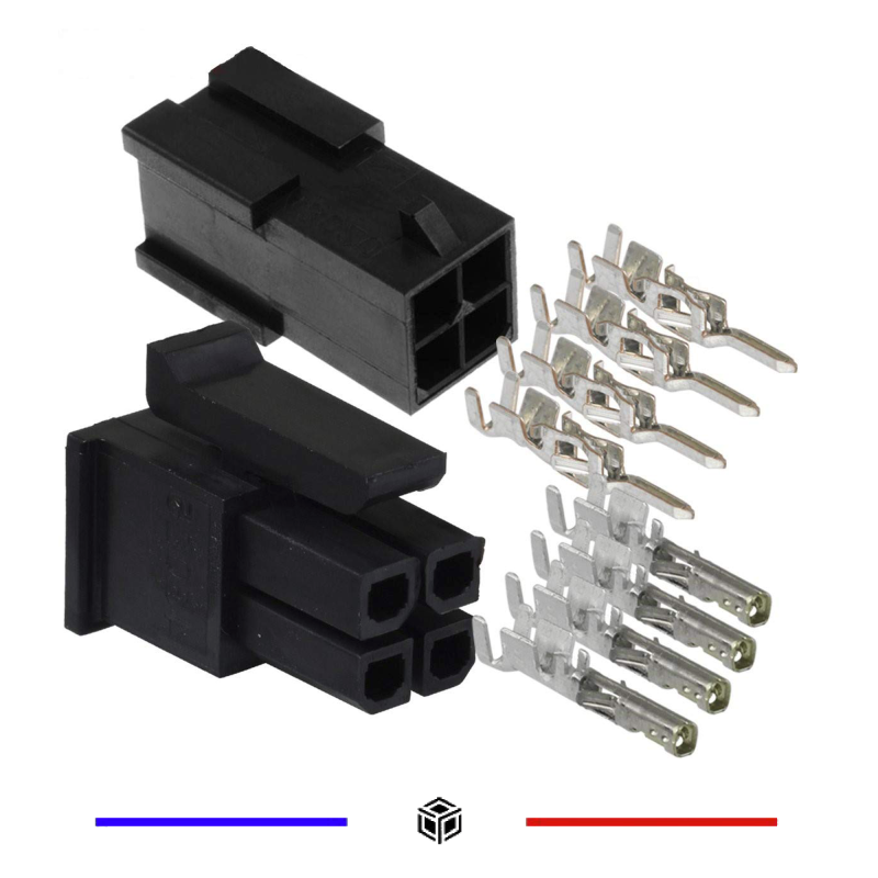 Boitiers connecteurs Micro-fit 3.0 2X2P