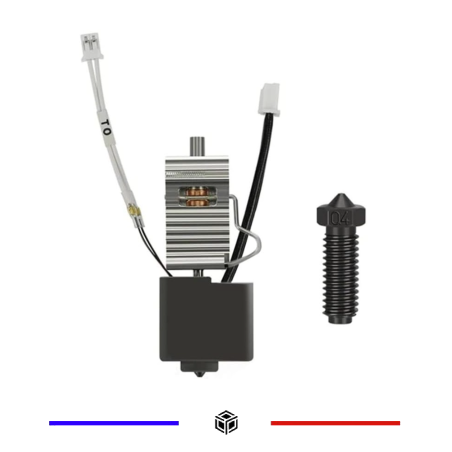 Hotend Anycubic Kobra 3 avec chaussette - 0,4mm laiton volcano