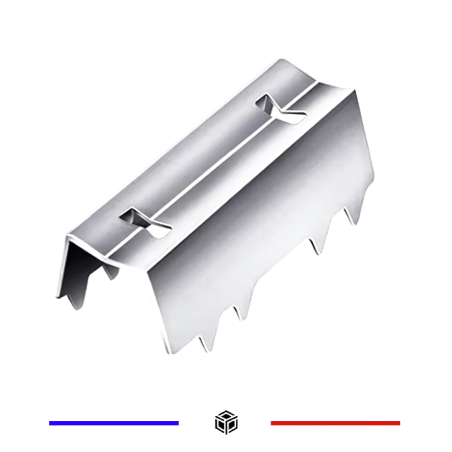 Clip de fixation pour courroir ouverte de 6mm