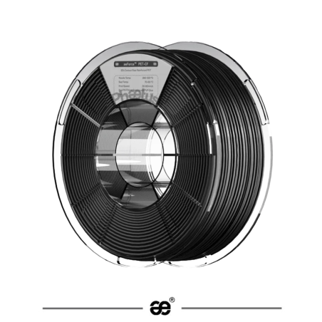 Fil 3D ASA chargé en fibre de carbone - 1kg - 1,75mm - Idéal pour l'extérieur