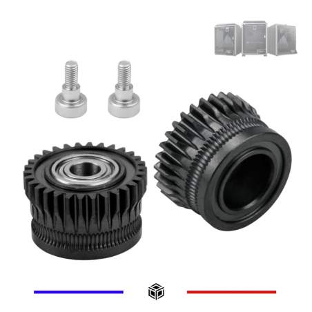 Kit d'engrenages pour la Creality K1 et K1C en acier trempé