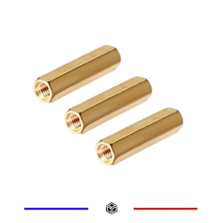 Entretoise en laiton M3 de 20mm femelle