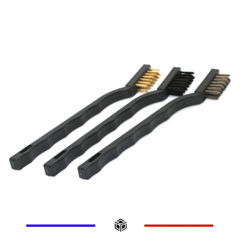 Kit de 3 brosses métalliques