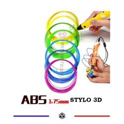 PACK 7 X 5 M RECHARGE STYLO 3D ABS 1.75 MM