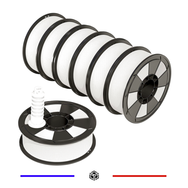 Pack Filament 3D ABS Blanc 1.75mm