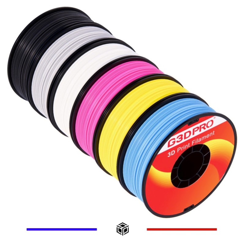 Filament 3D Pack PLA Haute Vitesse CMY G3D PRO® Filament 3D Pack PLA Haute Vitesse CMY G3D PRO®