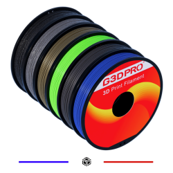 Pack Fil 3D PLA 1.75mm - 6 x 500G - G3D PRO