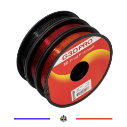 Pack Filament 3D PLA 1.75mm 3x 500g Paillettes