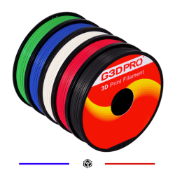 Pack Fil 3D PLA G3D PRO® Classique 500g 1.75mm