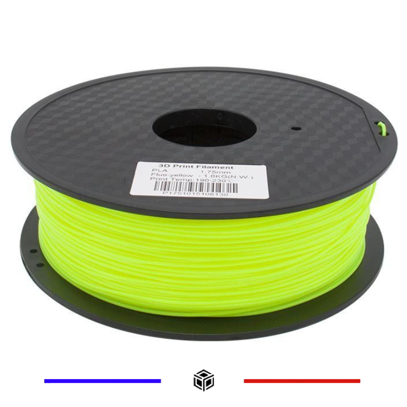 Filament 3D ABS Fluorescent 1.75 mm Jaune Filament 3D ABS Fluorescent 1.75 mm Jaune