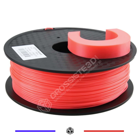 Filament 3D ABS Fluorescent 1.75 mm Rouge rose